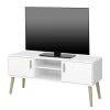 Steens TV-Lowboard Pavona - Weiß / Eiche