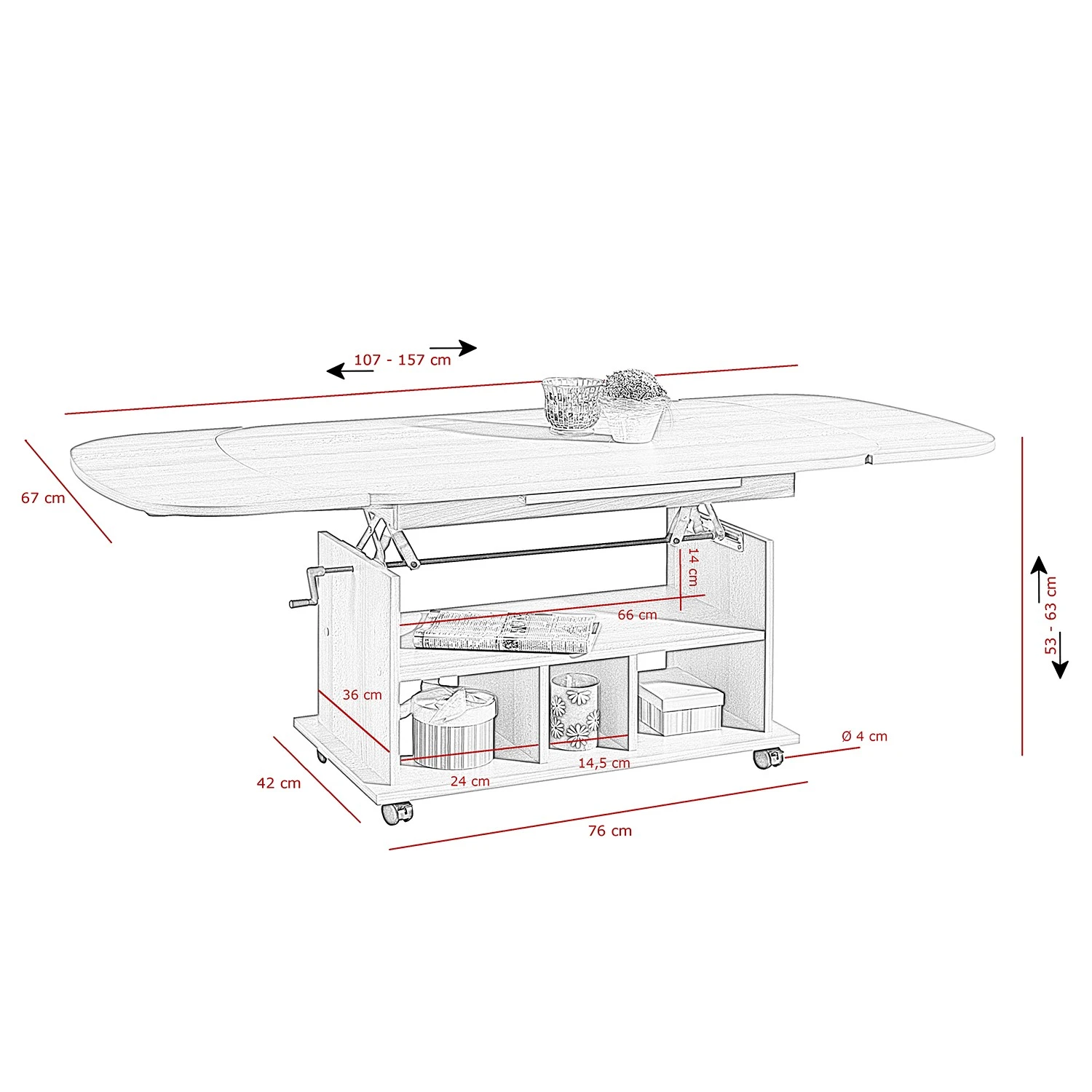 Loftscape Couchtisch Bergen - Eiche Sonoma Dekor 3 Loftscape Couchtisch Bergen - Eiche Sonoma Dekor – Bild 3
