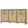 Red Living Sideboard Egan II - Eiche Artisan Dekor / Eiche Schwarz Dekor