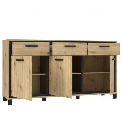 Red Living Sideboard Egan II - Eiche Artisan Dekor / Eiche Schwarz Dekor -Wohnzimmermöbel boutique en ligne 1000270221 210609 06154100075 DETAILS P000000001000270221