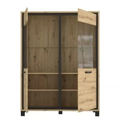 Red Living Vitrinenschrank Egan I - Eiche Artisan Dekor / Eiche Schwarz Dekor 11 Red Living Vitrinenschrank Egan I - Eiche Artisan Dekor / Eiche Schwarz Dekor -Wohnzimmermöbel boutique en ligne 1000270227 210609 06155300108 DETAILS P000000001000270227