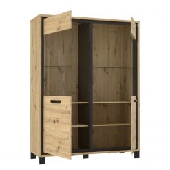 Red Living Vitrinenschrank Egan I - Eiche Artisan Dekor / Eiche Schwarz Dekor 12 Red Living Vitrinenschrank Egan I - Eiche Artisan Dekor / Eiche Schwarz Dekor -Wohnzimmermöbel boutique en ligne 1000270227 210609 06155300109 DETAILS P000000001000270227