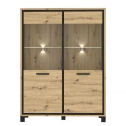 Red Living Vitrinenschrank Egan I - Eiche Artisan Dekor / Eiche Schwarz Dekor 13 Red Living Vitrinenschrank Egan I - Eiche Artisan Dekor / Eiche Schwarz Dekor -Wohnzimmermöbel boutique en ligne 1000270227 210609 06155300110 DETAILS P000000001000270227