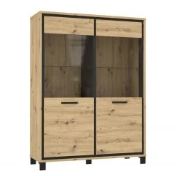 Red Living Vitrinenschrank Egan I - Eiche Artisan Dekor / Eiche Schwarz Dekor 15 Red Living Vitrinenschrank Egan I - Eiche Artisan Dekor / Eiche Schwarz Dekor -Wohnzimmermöbel boutique en ligne 1000270227 210609 06155400112 DETAILS P000000001000270227