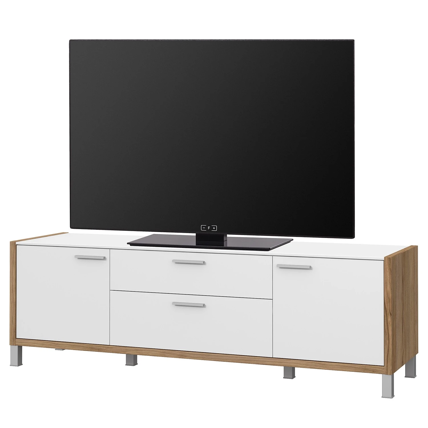 Norrwood TV-Lowboard Boyd I - Weiß / Eiche Dekor 1 Norrwood TV-Lowboard Boyd I - Weiß / Eiche Dekor