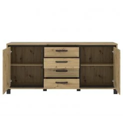 Red Living Sideboard Egan I - Eiche Artisan Dekor / Eiche Schwarz Dekor -Wohnzimmermöbel boutique en ligne 1000270237 210609 06155900192 DETAILS P000000001000270237