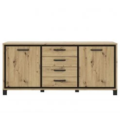 Red Living Sideboard Egan I - Eiche Artisan Dekor / Eiche Schwarz Dekor -Wohnzimmermöbel boutique en ligne 1000270237 210609 06155900193 DETAILS P000000001000270237