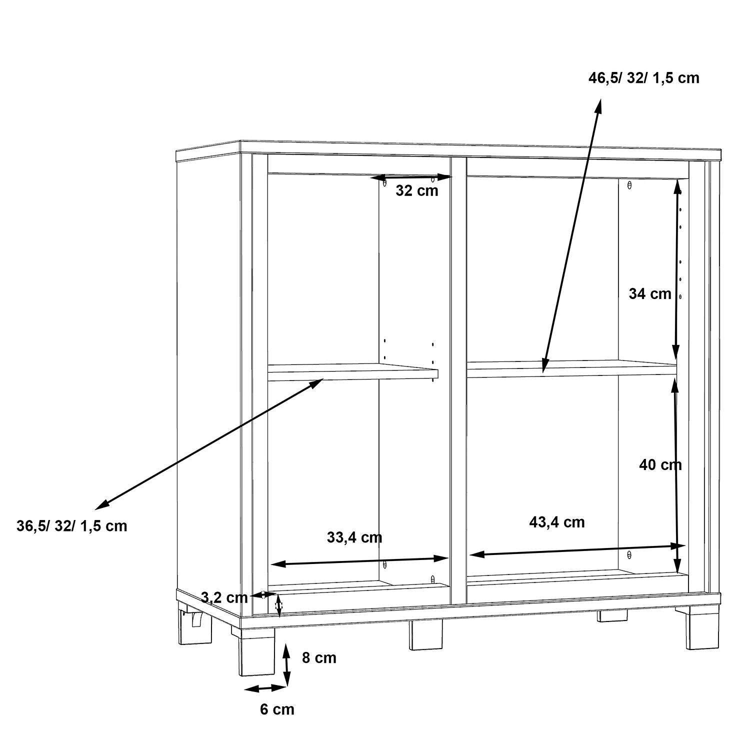 Red Living Kommode Egan I - Eiche Artisan Dekor / Eiche Schwarz Dekor 7 Red Living Kommode Egan I - Eiche Artisan Dekor / Eiche Schwarz Dekor – Bild 7