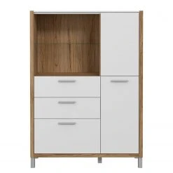 Norrwood Highboard Boyd II - Weiß / Eiche Dekor -Wohnzimmermöbel boutique en ligne 1000270241 210609 06160100228 DETAILS P000000001000270241