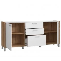Norrwood Sideboard Boyd I - Weiß / Eiche Dekor -Wohnzimmermöbel boutique en ligne 1000270252 210609 06160200251 DETAILS P000000001000270252