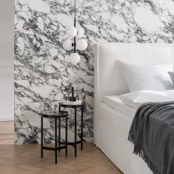 Studio Copenhagen Beistelltisch Abee I (2er-Set) - Marmor Schwarz Dekor / Schwarz -Wohnzimmermöbel boutique en ligne 1000270348 220823 021 MOOD DETAILS P000000001000270348 mood