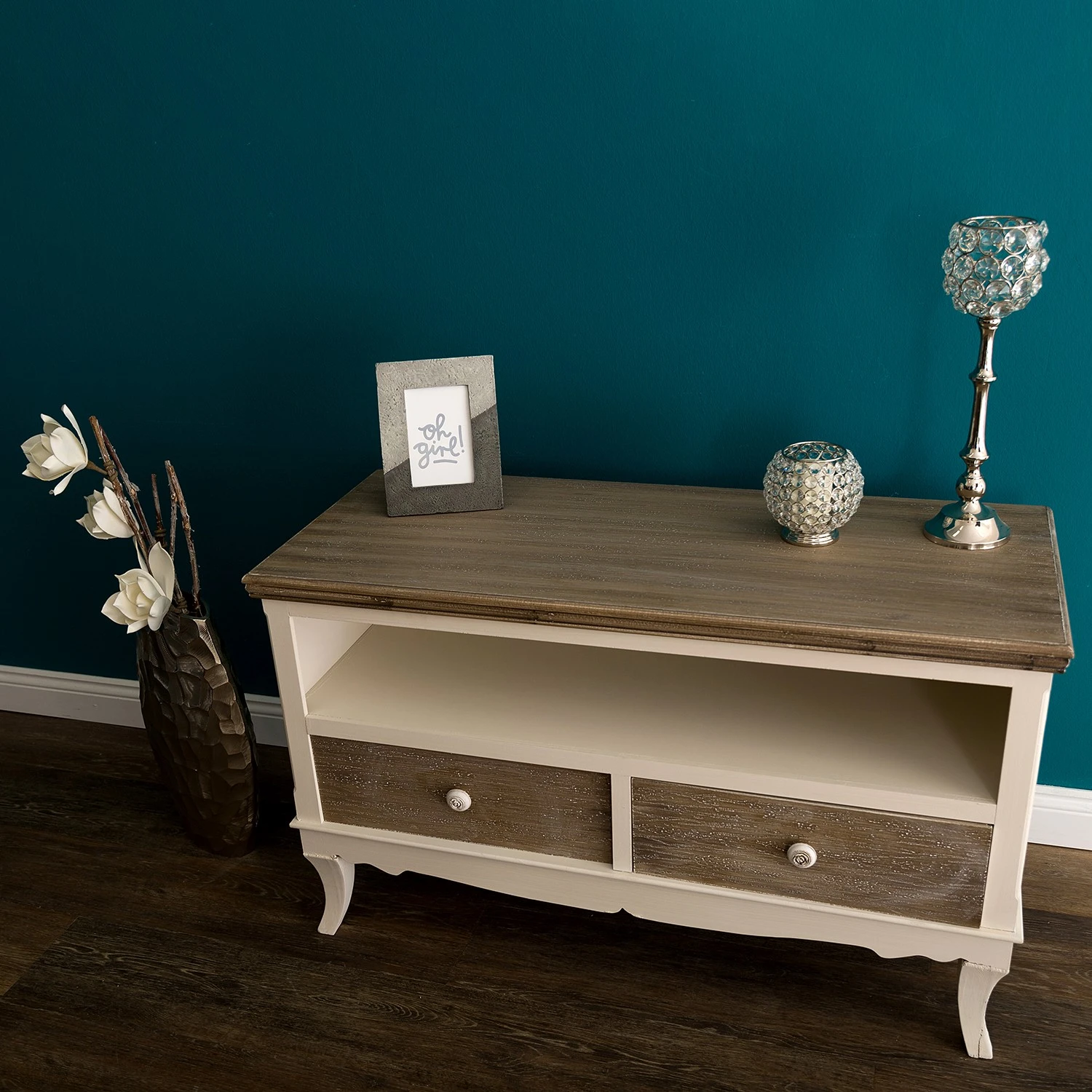 Ridgevalley TV-Lowboard Pua - Eukalyptus massiv - Cremeweiß / Braun 3 Ridgevalley TV-Lowboard Pua - Eukalyptus massiv - Cremeweiß / Braun – Bild 3