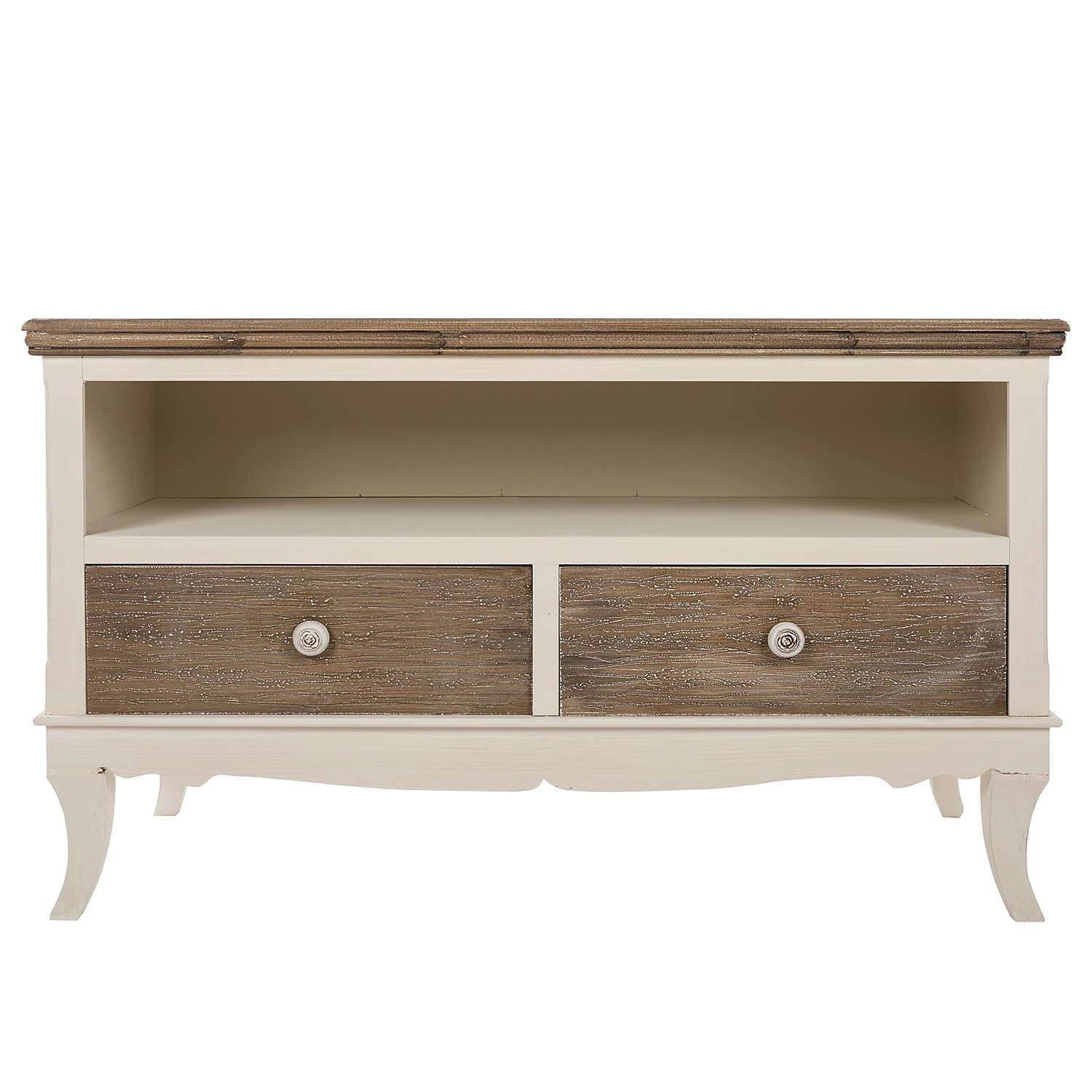 Ridgevalley TV-Lowboard Pua - Eukalyptus massiv - Cremeweiß / Braun 4 Ridgevalley TV-Lowboard Pua - Eukalyptus massiv - Cremeweiß / Braun – Bild 4