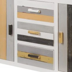 Ridgevalley Kommode Souper - Eukalyptus massiv - Weiß / Schwarz -Wohnzimmermöbel boutique en ligne 1000270703 210602 06134100228 DETAILS P000000001000270703