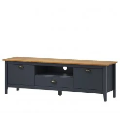 Maison Belfort Wohnwand Rivery II (4-teilig) - Kiefer massiv - Anthrazit -Wohnzimmermöbel boutique en ligne 1000270711 210602 13543400034 DETAILS P000000001000270711