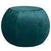 SITTING POINT Pouf Plump Veluto - Samt - Petrol