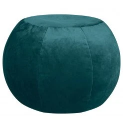 SITTING POINT Pouf Plump Veluto - Samt - Petrol