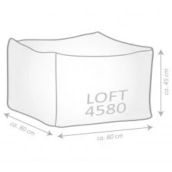 SITTING POINT Pouf Yakka Loft - Wolle / Polyester - Beige -Wohnzimmermöbel boutique en ligne 1000271369 210610 15410900127 SKETCH DETAILS P000000001000271369 sketch