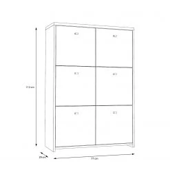 Loftscape Kommode Rison V - Eiche Artisan Dekor / Weiß -Wohnzimmermöbel boutique en ligne 1000272369 210819 07024600081 SKETCH DETAILS P000000001000272369 sketch