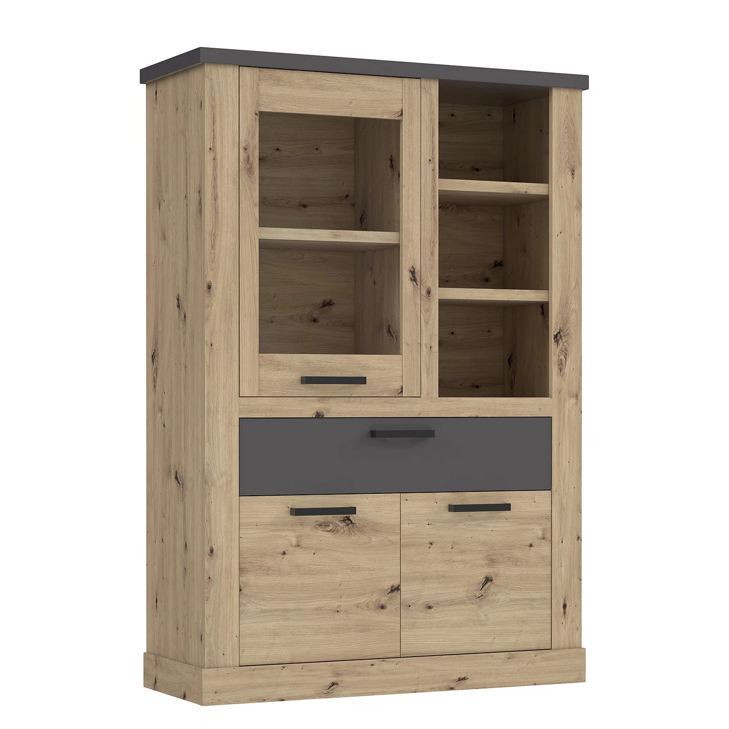 Ridgevalley Highboard Moro II - Eiche Artisan Dekor / Grau 1 Ridgevalley Highboard Moro II - Eiche Artisan Dekor / Grau