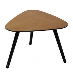 Red Living Beistelltisch Malcata III - Echtholzfurnier - Paulownia / Schwarz