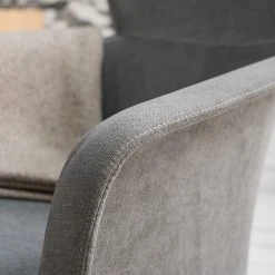 Mørteens Schaukelstuhl Felin - Webstoff / Metall & Buche massiv - Grau / Schwarz & Buche -Wohnzimmermöbel boutique en ligne 1000273480 220912 027 MOOD DETAILS P000000001000273480 mood