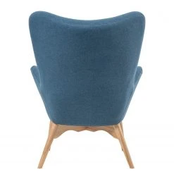 Mørteens Sessel Gimli - Webstoff / Esche massiv - Jeansblau -Wohnzimmermöbel boutique en ligne 1000273486 220420 040 DETAILS P000000001000273486