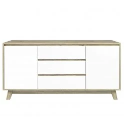 Norrwood Sideboard Jano - Weiß / Eiche Artisan Dekor -Wohnzimmermöbel boutique en ligne 1000273498 210615 13505800059 DETAILS P000000001000273498