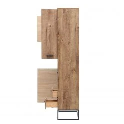 Red Living Vitrinenschrank Meevoo - Eiche Rustikal Dekor / Graphit -Wohnzimmermöbel boutique en ligne 1000273890 210614 14470200045 DETAILS P000000001000273890