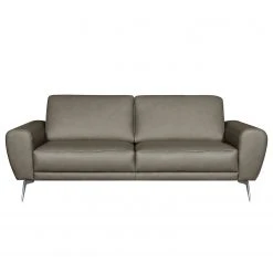 Loftscape Sofa Kerman (3-Sitzer) - Echtleder - Echtleder Nadra: Grau - Chrom glänzend -Wohnzimmermöbel boutique en ligne 1000274388 210721 13592700073 DETAILS P000000001000274388