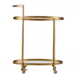 Red Living Servierwagen Durnal - Glas / Metall - Antik Gold -Wohnzimmermöbel boutique en ligne 1000275634 210630 12465900139 DETAILS P000000001000275634