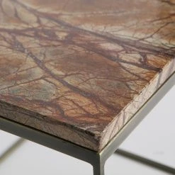 Red Living Beistelltisch Jokela (2er-Set) - Marmor / Metall - Hellbraun -Wohnzimmermöbel boutique en ligne 1000275636 210630 12470000152 DETAILS P000000001000275636