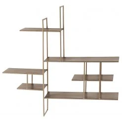 Red Living Wandregal Zeist - Metall - Antik Gold