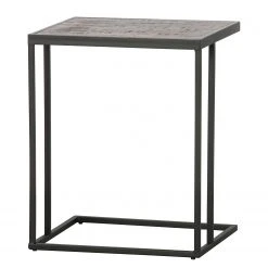 Red Living Beistelltisch Filley II - Altholz Teak / Metall - Teak / Schwarz