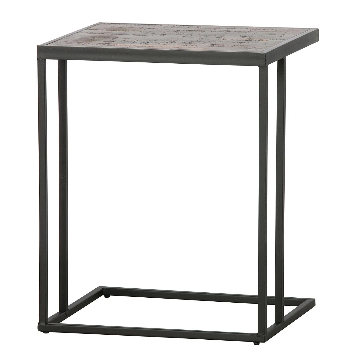 Red Living Beistelltisch Filley II - Altholz Teak / Metall - Teak / Schwarz 1 Red Living Beistelltisch Filley II - Altholz Teak / Metall - Teak / Schwarz