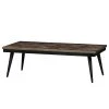 Red Living Couchtisch Hobro - Teak massiv / Metall - Teak / Schwarz