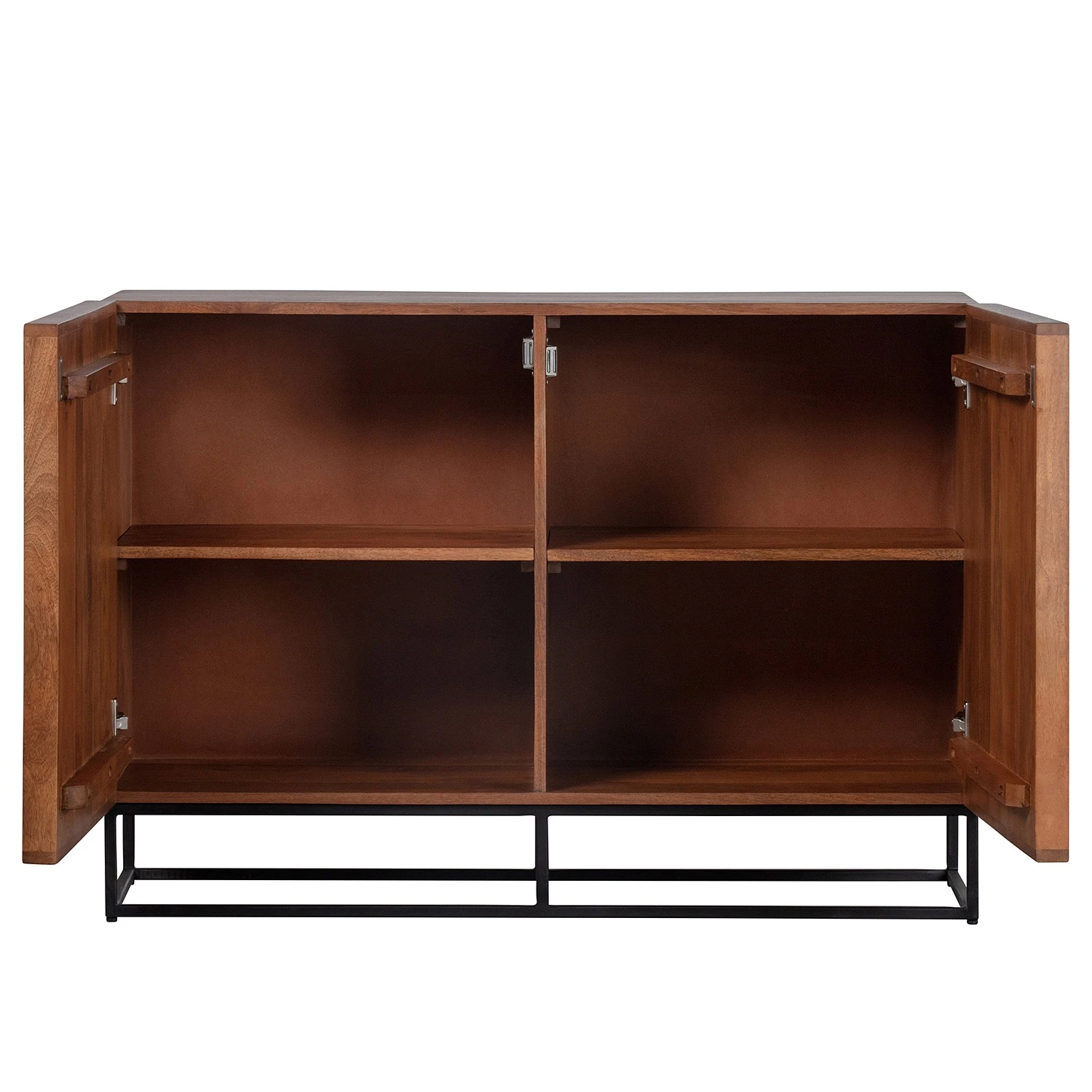 Red Living Kommode Borro II - Mango massiv / Metall - Mango / Schwarz 3 Red Living Kommode Borro II - Mango massiv / Metall - Mango / Schwarz – Bild 3