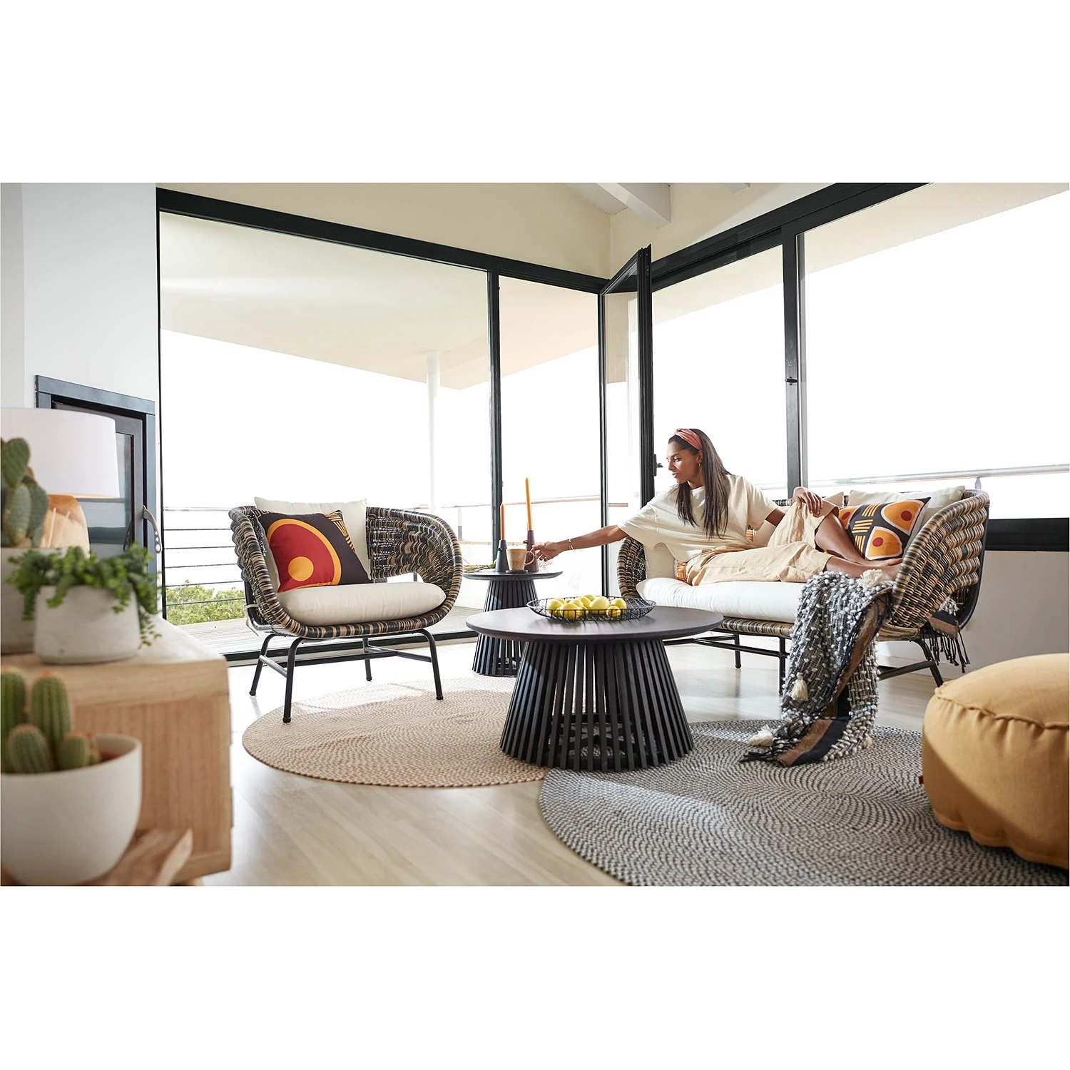 Norrwood Couchtisch Kooskia I - Mindiholz massiv / Schwarz 3 Norrwood Couchtisch Kooskia I - Mindiholz massiv / Schwarz – Bild 3