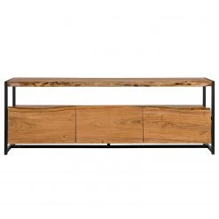 Ars manufacti TV-Lowboard Kaawo - Akazie massiv / Metall - Akazie / Schwarz -Wohnzimmermöbel boutique en ligne 1000276815 220707 040 DETAILS P000000001000276815