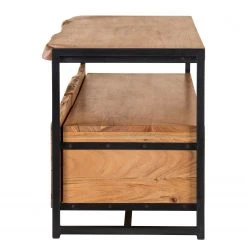 Ars manufacti TV-Lowboard Kaawo - Akazie massiv / Metall - Akazie / Schwarz -Wohnzimmermöbel boutique en ligne 1000276815 220707 050 DETAILS P000000001000276815