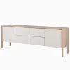 Studio Copenhagen Sideboard Maayka II - Eiche teilmassiv - Mushroom Creme / Eiche Hell