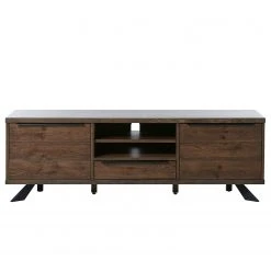 Red Living TV-Lowboard Berck - Echtholzfurnier / Metall - Raucheiche / Schwarz -Wohnzimmermöbel boutique en ligne 1000277624 210706 14080800005 DETAILS P000000001000277624