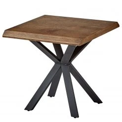 Red Living Beistelltisch Berck - Echtholzfurnier / Metall - Raucheiche / Schwarz