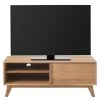 Ars Natura TV-Lowboard Randers - Echtholzfurnier Eiche - Breite: 120 cm