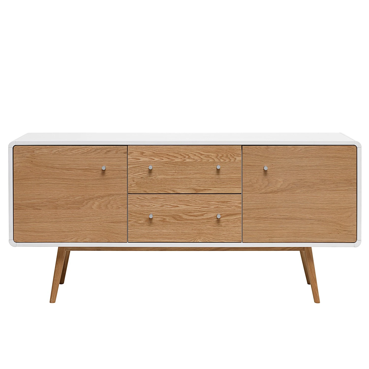 Mørteens Sideboard Tarim - Echtholzfurnier - Eiche / Weiß 1 Mørteens Sideboard Tarim - Echtholzfurnier - Eiche / Weiß