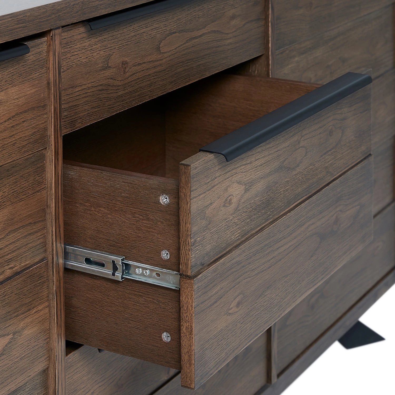 Red Living Sideboard Berck - Echtholzfurnier / Metall - Raucheiche / Schwarz 9 Red Living Sideboard Berck - Echtholzfurnier / Metall - Raucheiche / Schwarz – Bild 9