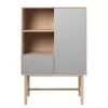 Mørteens Highboard Berri - Grau / Braun