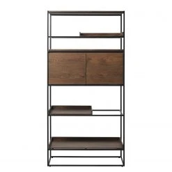 Red Living Regal Ratho - Echtholzfurnier / Metall - Raucheiche / Schwarz