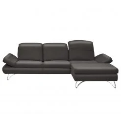 Loftscape Ecksofa Buin - Echtleder - Echtleder Canela: Anthrazit - Longchair davorstehend rechts -Wohnzimmermöbel boutique en ligne 1000278540 210929 14433500472 DETAILS P000000001000278540