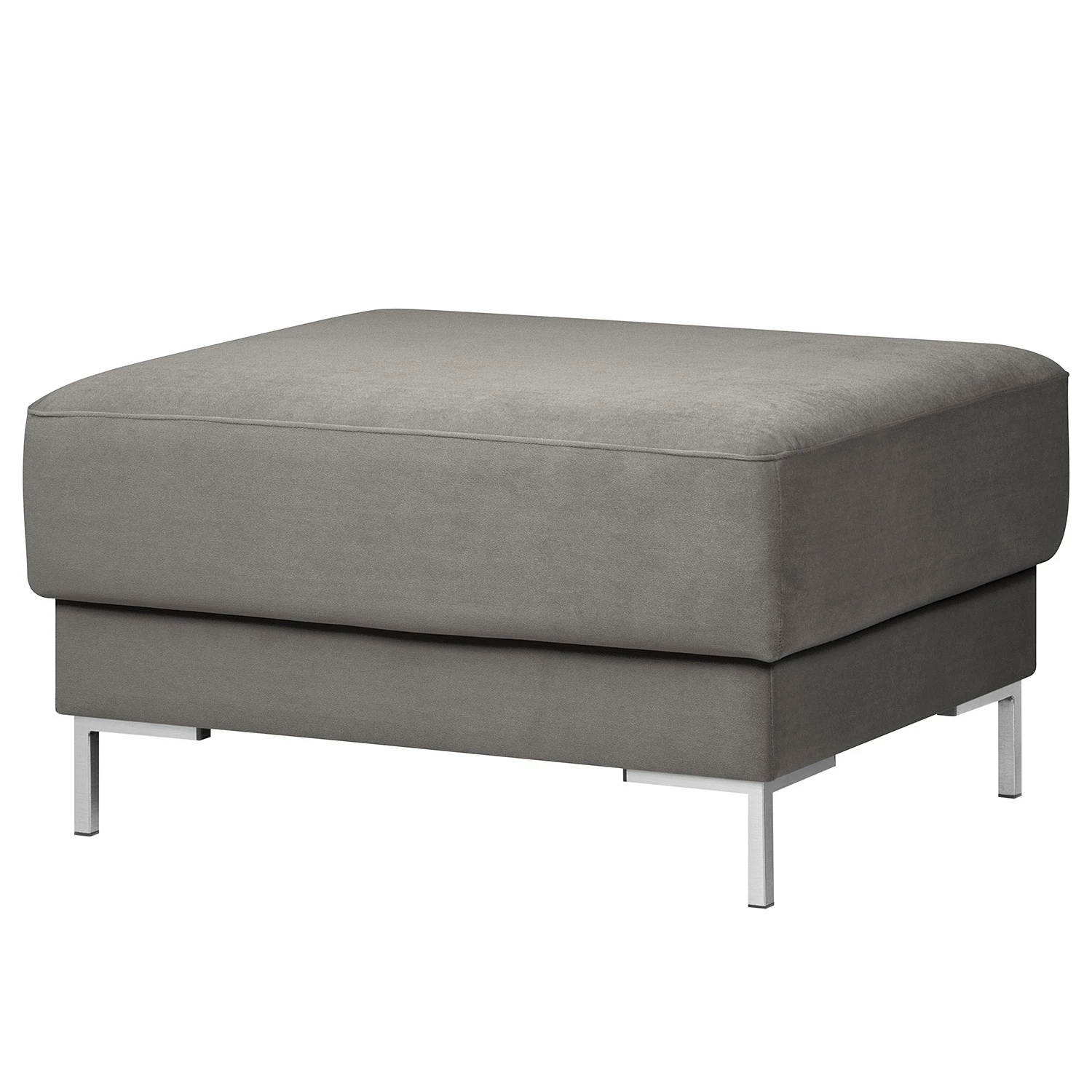 Fredriks Polsterhocker Summer - Samt Vaia: Grau 6 Fredriks Polsterhocker Summer - Samt Vaia: Grau – Bild 6